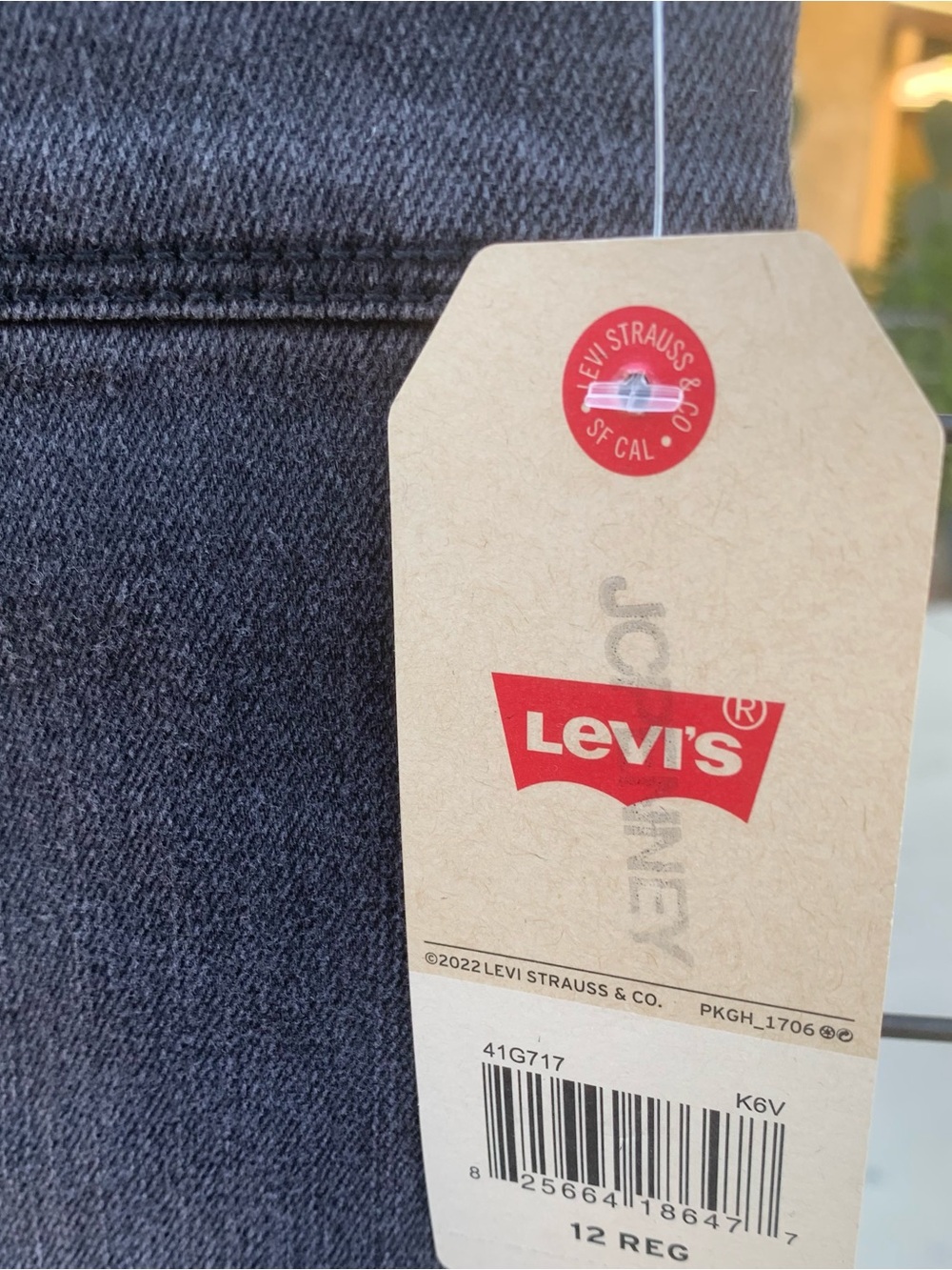 Levi's Black Denim Button-Front denim Dress size 12 - Picture 5 of 8